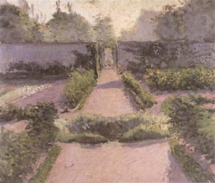 Gustave Caillebotte Kitchen Garden at Yerres oil painting image